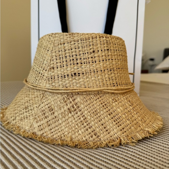 Ruslan Baginskiy Tan Straw Bucket Hat - Picture 2 of 4